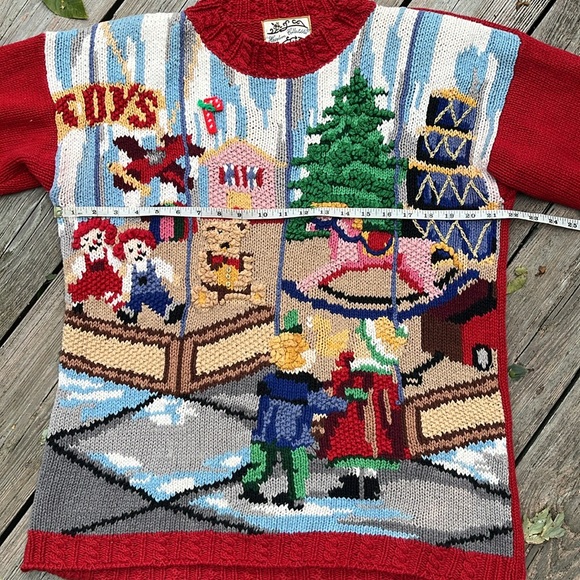 Vintage Heirloom Collectibles Christmas sweater M-L - Picture 7 of 9